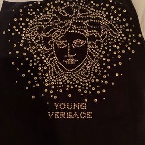 Young Versace Kids rhinestone-embellished T-shirt